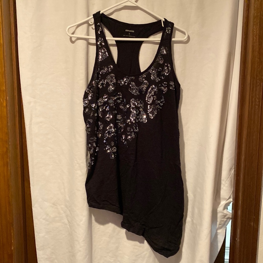 Ladies sequin tank top